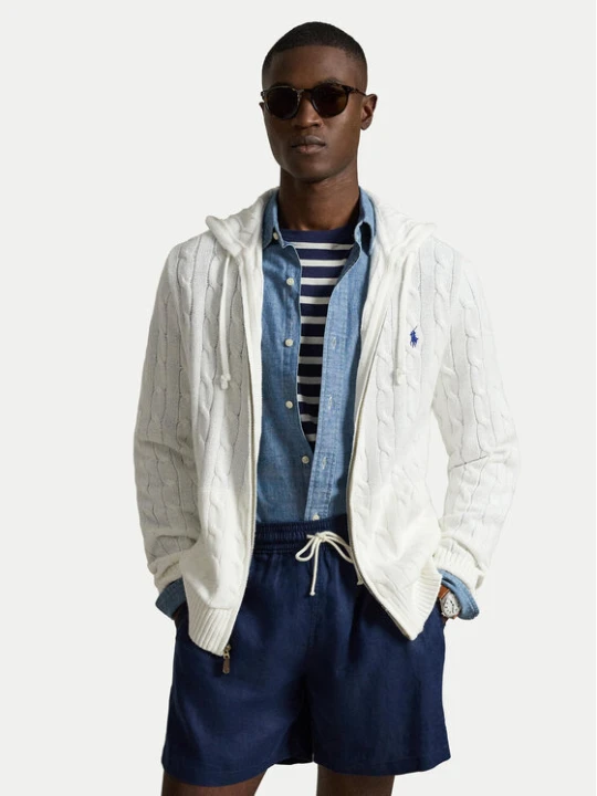 Zdjęcie produktu Polo Ralph Lauren Kardigan 710B18057004 Biały Regular Fit