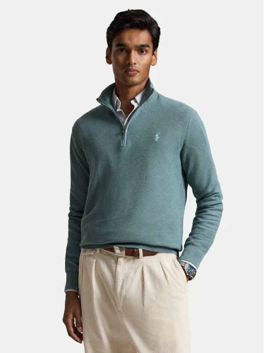 Zdjęcie produktu Polo Ralph Lauren Sweter 710B18060015 Zielony jasny Regular Fit