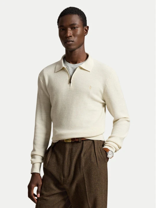Zdjęcie produktu Polo Ralph Lauren Sweter 710B26772002 Kremowy Regular Fit