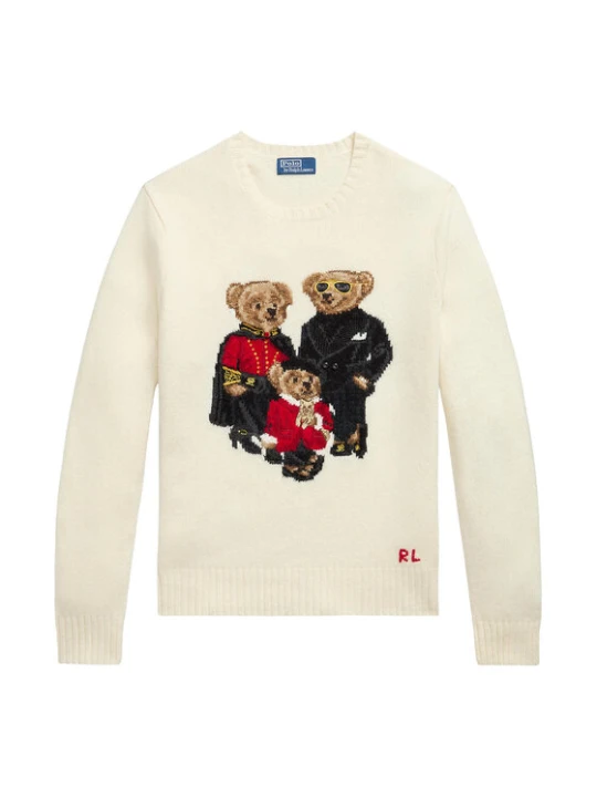 Zdjęcie produktu Polo Ralph Lauren Sweter 710B28796001 Kremowy Regular Fit