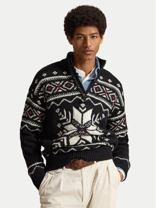 Zdjęcie produktu Polo Ralph Lauren Sweter 710B36075001 Czarny Regular Fit