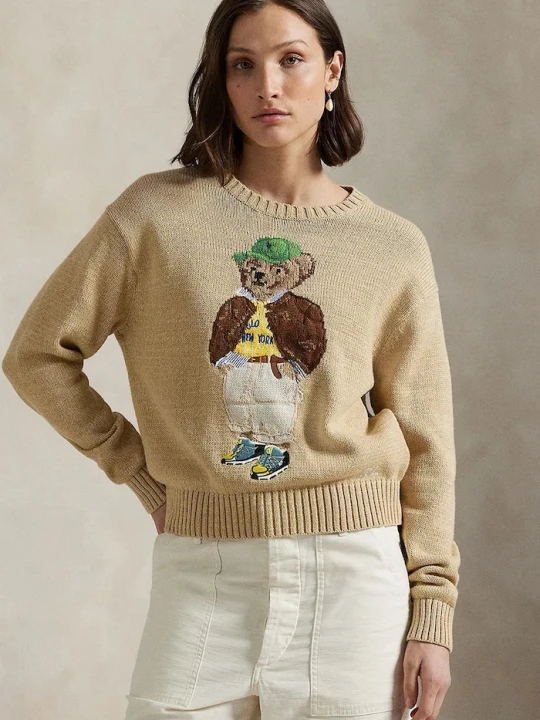 Zdjęcie produktu Polo Ralph Lauren sweter bawełniany beżowy
