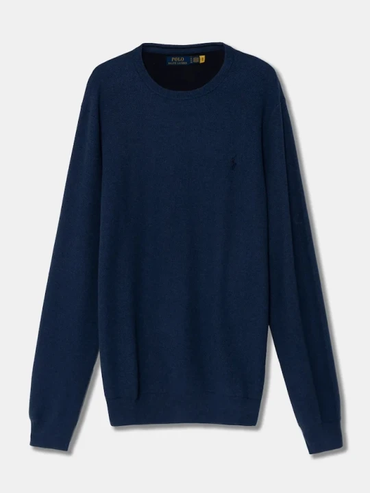 Zdjęcie produktu Polo Ralph Lauren sweter bawełniany niebieski