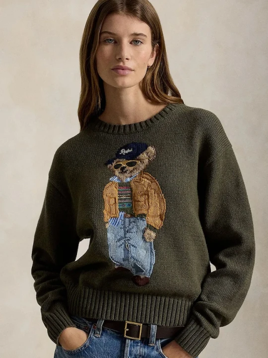 Zdjęcie produktu Polo Ralph Lauren sweter damski bawełniany zielony