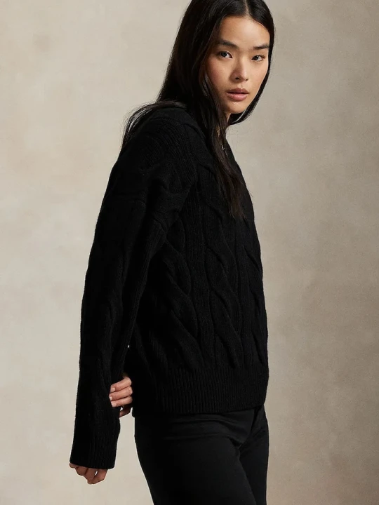 Zdjęcie produktu Polo Ralph Lauren sweter damski wełniany czarny
