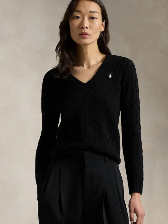 Zdjęcie produktu Polo Ralph Lauren sweter damski wełniany czarny