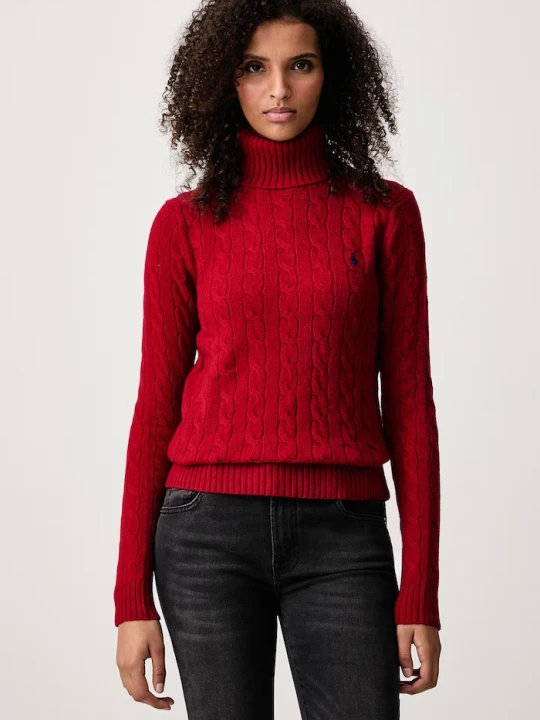 Zdjęcie produktu Polo Ralph Lauren sweter damski wełniany czerwony