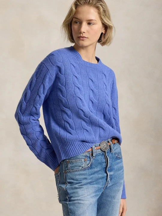 Zdjęcie produktu Polo Ralph Lauren sweter damski wełniany niebieski