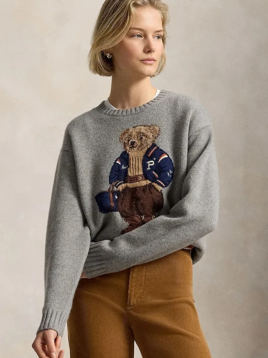 Zdjęcie produktu Polo Ralph Lauren sweter damski wełniany szary