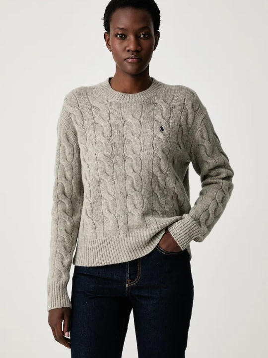 Zdjęcie produktu Polo Ralph Lauren sweter damski wełniany szary