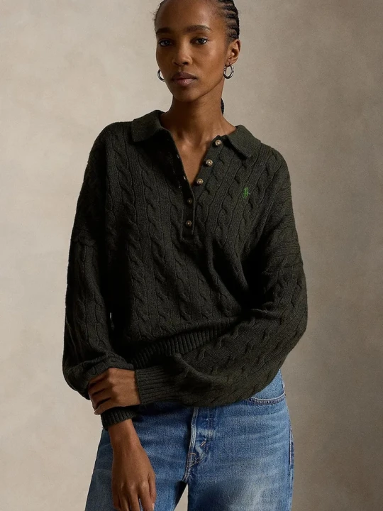 Zdjęcie produktu Polo Ralph Lauren sweter damski wełniany zielony