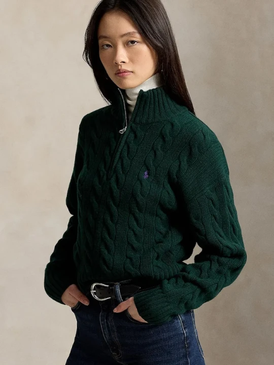 Zdjęcie produktu Polo Ralph Lauren sweter damski wełniany zielony