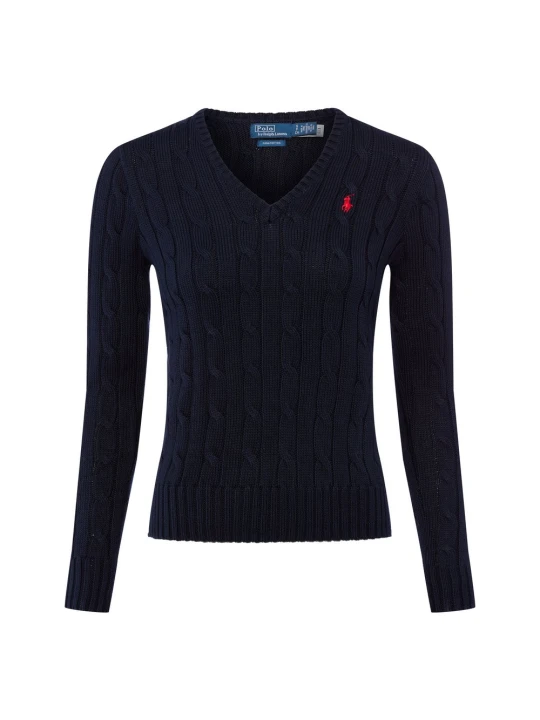 Zdjęcie produktu Polo Ralph Lauren Sweter z dzianiny Kobiety Bawełna niebieski