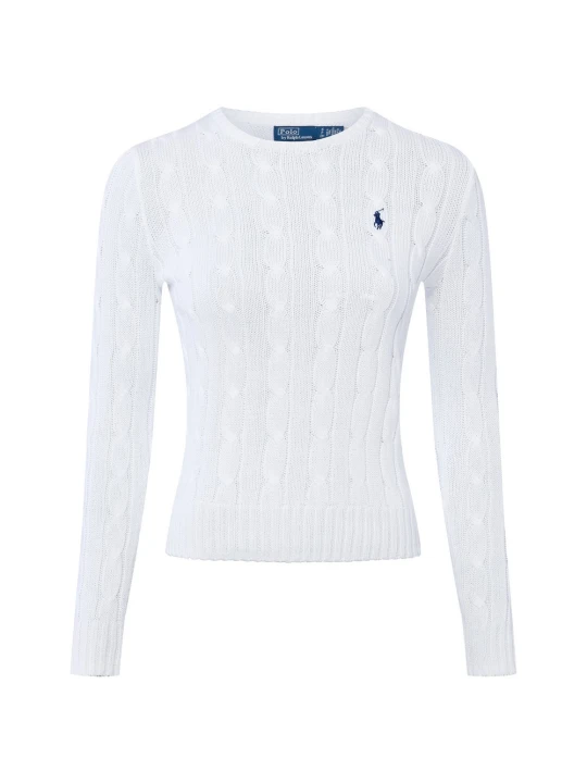 Zdjęcie produktu Polo Ralph Lauren Sweter z dzianiny Kobiety Bawełna biały