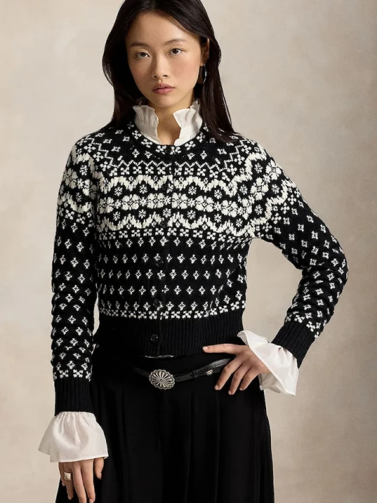 Zdjęcie produktu Polo Ralph Lauren sweter damski z wełną czarny