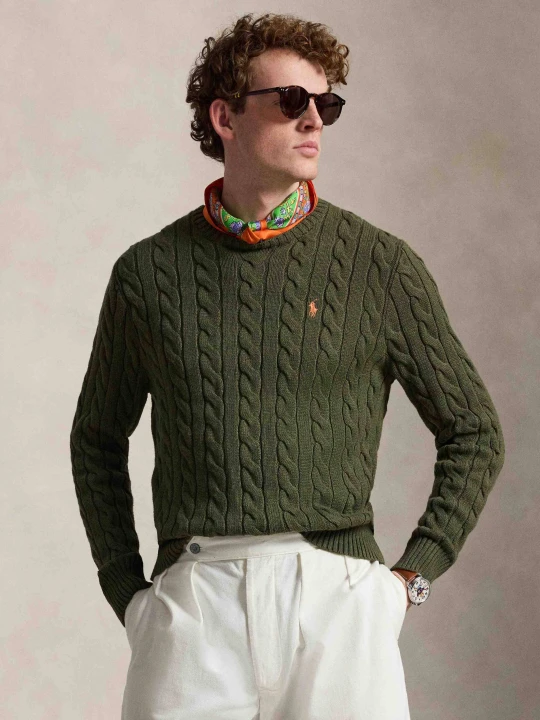 Zdjęcie produktu POLO RALPH LAUREN Sweter DRIVER | Regular Fit oliwkowy