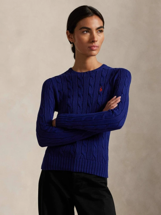 Zdjęcie produktu POLO RALPH LAUREN Sweter JULIANNA | Slim Fit granatowy