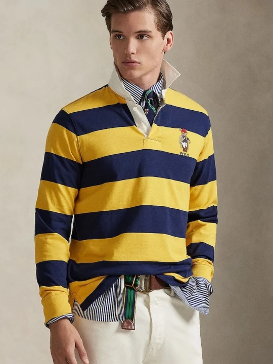 Zdjęcie produktu Polo Ralph Lauren sweter męski bawełniany granatowy