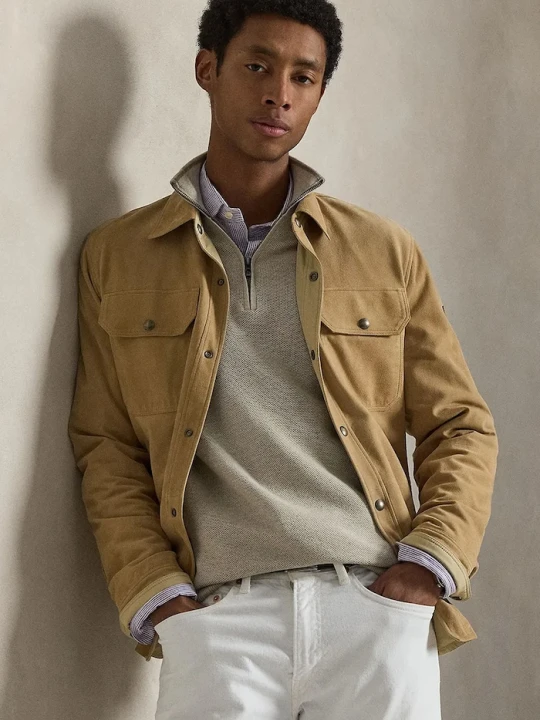 Zdjęcie produktu Polo Ralph Lauren sweter męski bawełniany zielony
