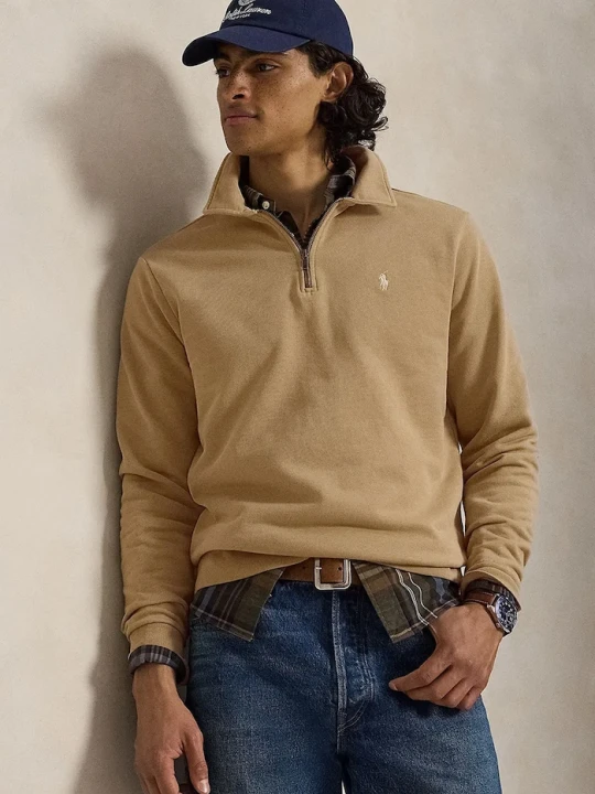 Zdjęcie produktu Polo Ralph Lauren sweter męski bawełniany brązowy