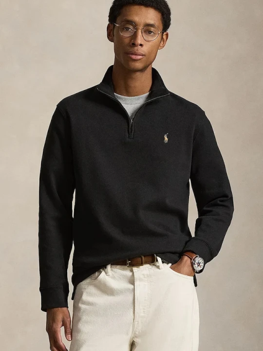Zdjęcie produktu Polo Ralph Lauren sweter męski bawełniany czarny