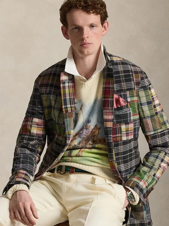 Zdjęcie produktu Polo Ralph Lauren sweter męski kaszmirowy beżowy