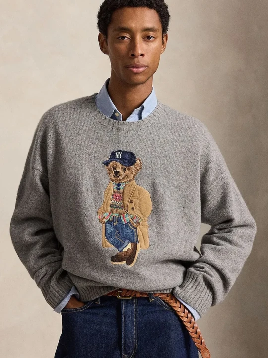 Zdjęcie produktu Polo Ralph Lauren sweter męski wełniany szary