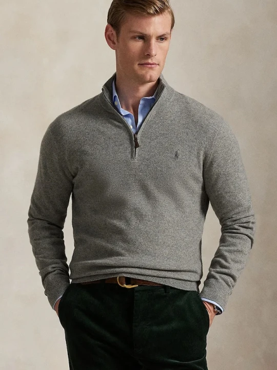 Zdjęcie produktu Polo Ralph Lauren sweter męski wełniany szary