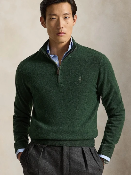 Zdjęcie produktu Polo Ralph Lauren sweter męski wełniany zielony