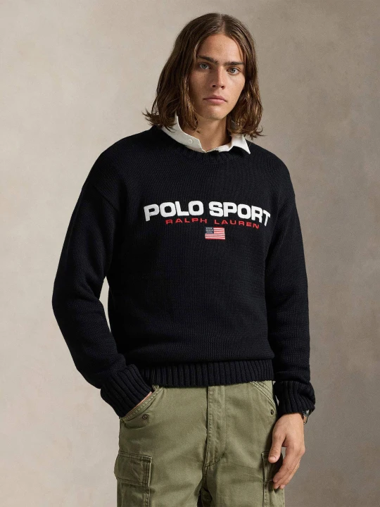Zdjęcie produktu POLO RALPH LAUREN Sweter | Oversize fit czarny