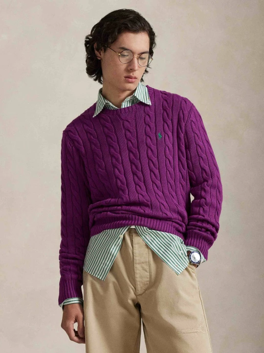 Zdjęcie produktu POLO RALPH LAUREN Sweter | Regular Fit fioletowy