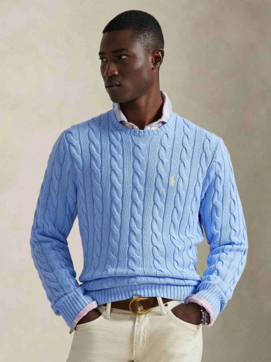Zdjęcie produktu POLO RALPH LAUREN Sweter | Regular Fit błękitny
