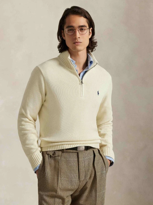 Zdjęcie produktu POLO RALPH LAUREN Sweter | Regular Fit kremowy