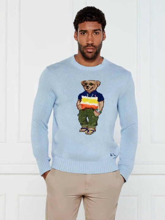 Zdjęcie produktu POLO RALPH LAUREN Sweter | Regular Fit błękitny