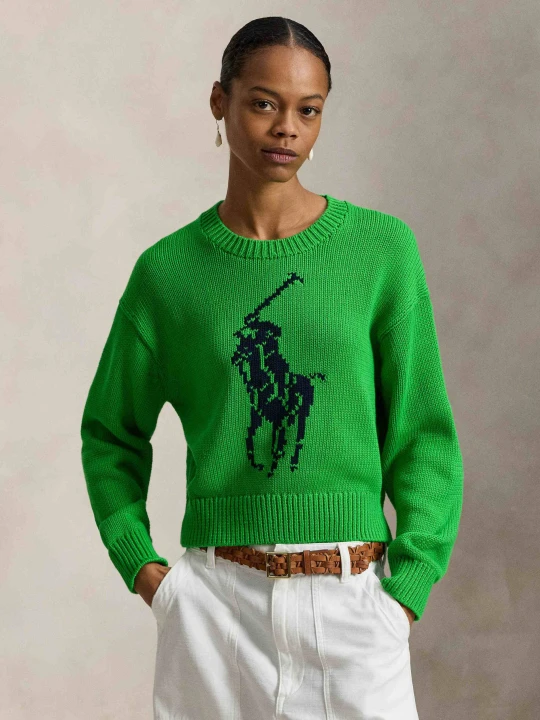 Zdjęcie produktu POLO RALPH LAUREN Sweter | Relaxed fit zielony