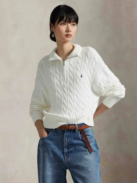 Zdjęcie produktu POLO RALPH LAUREN Sweter | Relaxed fit biały