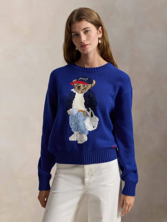 Zdjęcie produktu POLO RALPH LAUREN Sweter | Relaxed fit granatowy