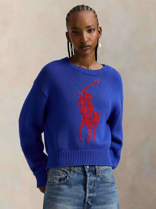 Zdjęcie produktu POLO RALPH LAUREN Sweter | Relaxed fit niebieski