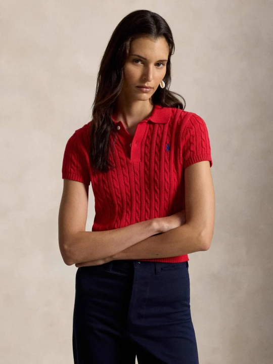 Zdjęcie produktu POLO RALPH LAUREN Sweter | Slim Fit czerwony