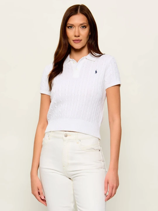 Zdjęcie produktu POLO RALPH LAUREN Sweter | Slim Fit biały