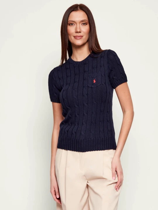 Zdjęcie produktu POLO RALPH LAUREN Sweter | Slim Fit granatowy