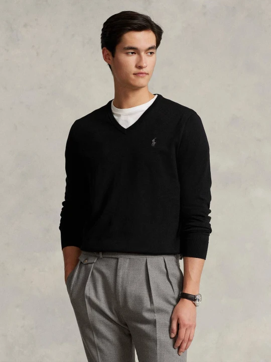 Zdjęcie produktu POLO RALPH LAUREN Sweter | Slim Fit czarny