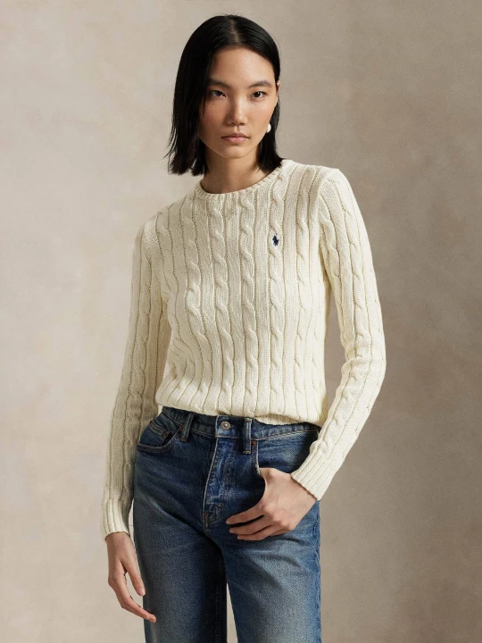Zdjęcie produktu POLO RALPH LAUREN Sweter | Slim Fit kremowy