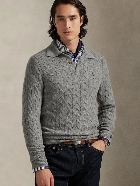 Zdjęcie produktu Polo Ralph Lauren sweter wełniany szary