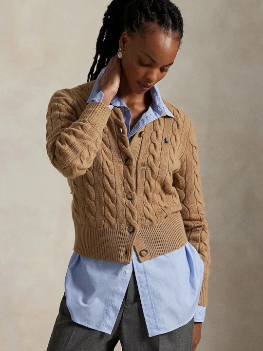 Zdjęcie produktu Polo Ralph Lauren sweter wełniany beżowy