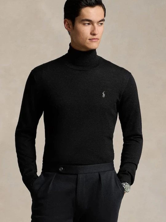 Zdjęcie produktu Polo Ralph Lauren sweter wełniany czarny
