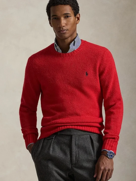 Zdjęcie produktu Polo Ralph Lauren sweter wełniany czerwony
