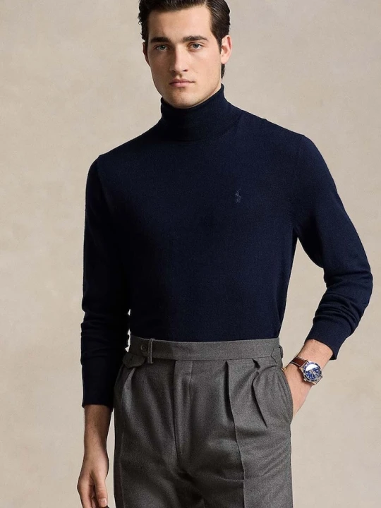 Zdjęcie produktu Polo Ralph Lauren sweter wełniany niebieski