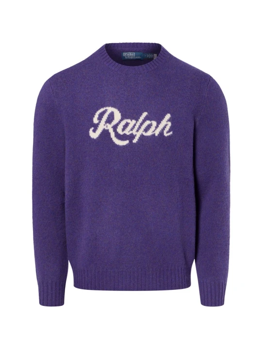 Zdjęcie produktu Polo Ralph Lauren sweter wełniany z kaszmirem Mężczyźni Wełna lila