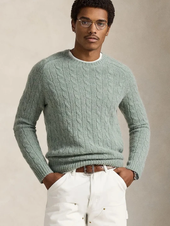 Zdjęcie produktu Polo Ralph Lauren sweter z dodatkiem wełny zielony